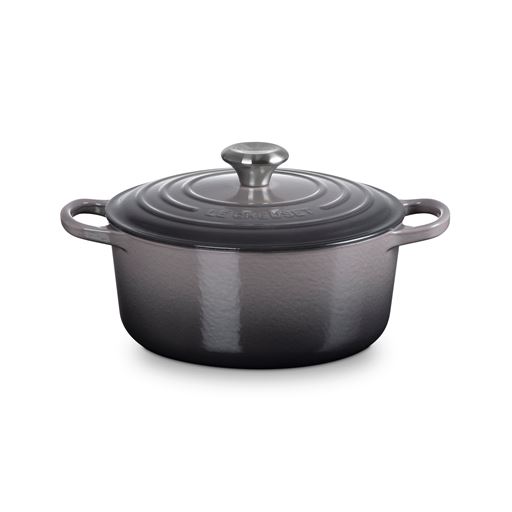 Le Creuset  Signature Rund Støbejernsgryde, Flint, 4,2 L