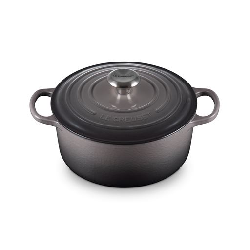 Le Creuset  Signature Rund Støbejernsgryde, Flint, 4,2 L