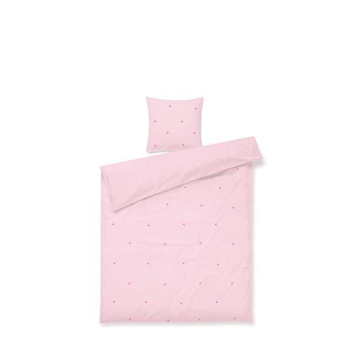 Juna  Daisy Sengetøj, Pink/Red, 140x200 cm