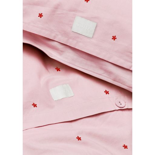 Juna  Daisy Sengetøj, Pink/Red, 140x200 cm