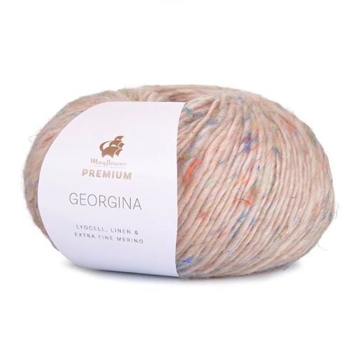 Mayflower  Premium Georgina Garn, 001 Sand, 50 g