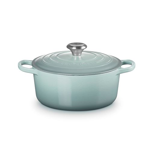 Le Creuset  Signature Rund Støbejernsgryde, Sea Salt, 4,2 L