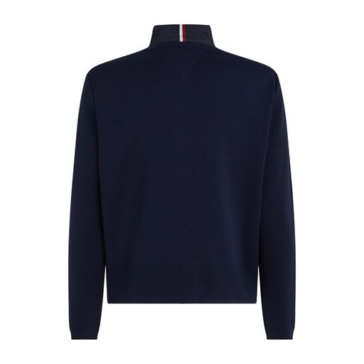 Tommy Hilfiger  Mixed Media Zip Sweatshirt, Desert Sky, XL