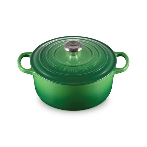 Le Creuset  Signature Rund Støbejernsgryde, Bamboo, 4,2 L