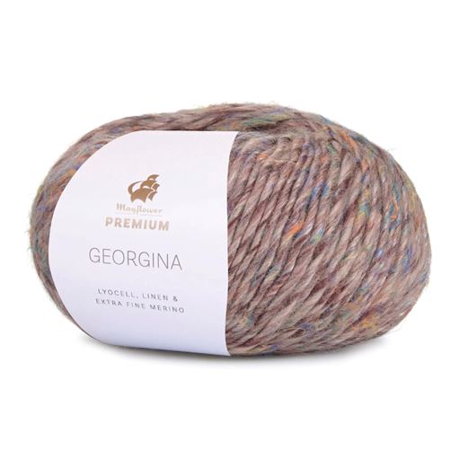 Mayflower  Premium Georgina Garn, 015 Kastanje, 50 g