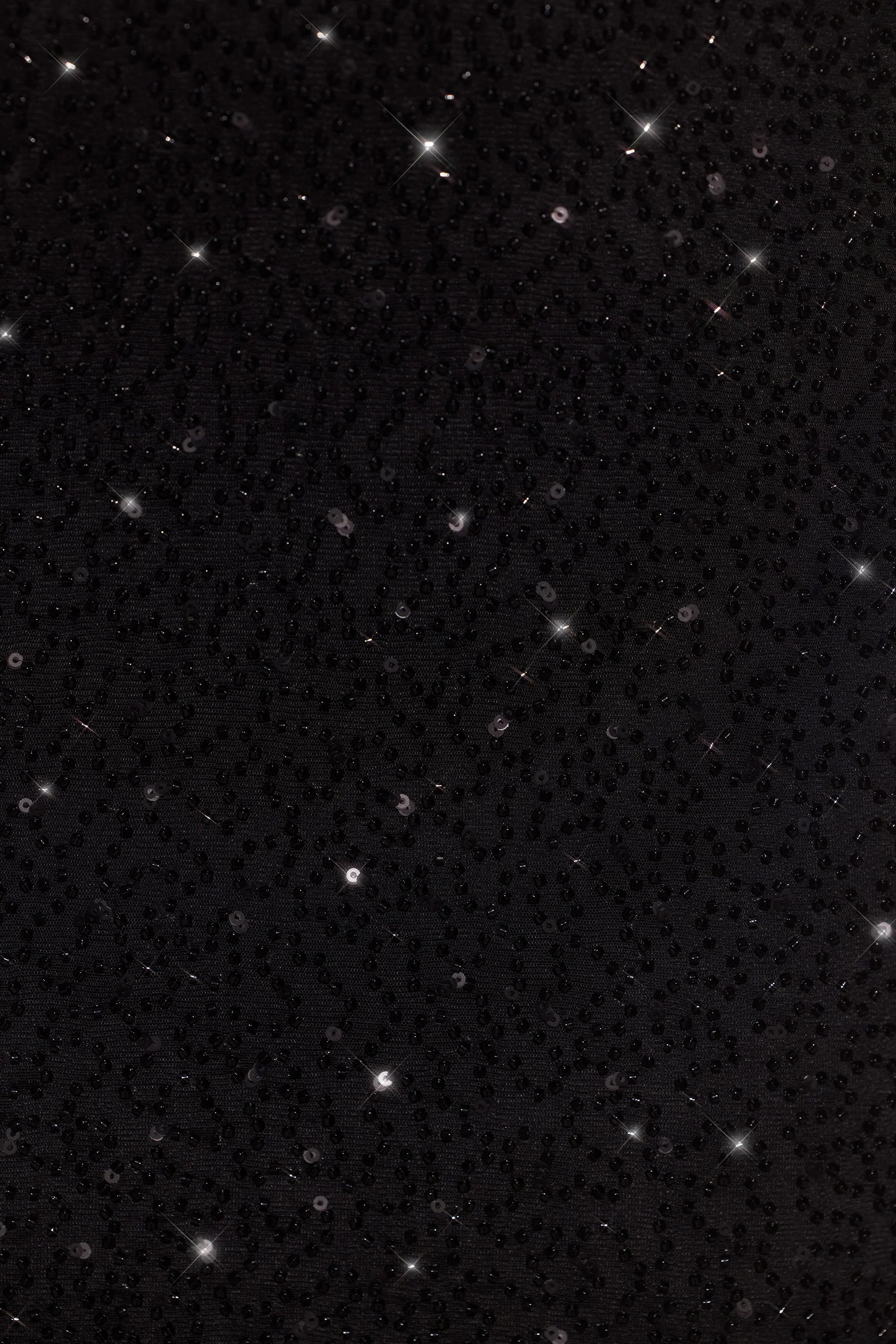 Embellished Plunge Halter Neck Evening Gown in Black