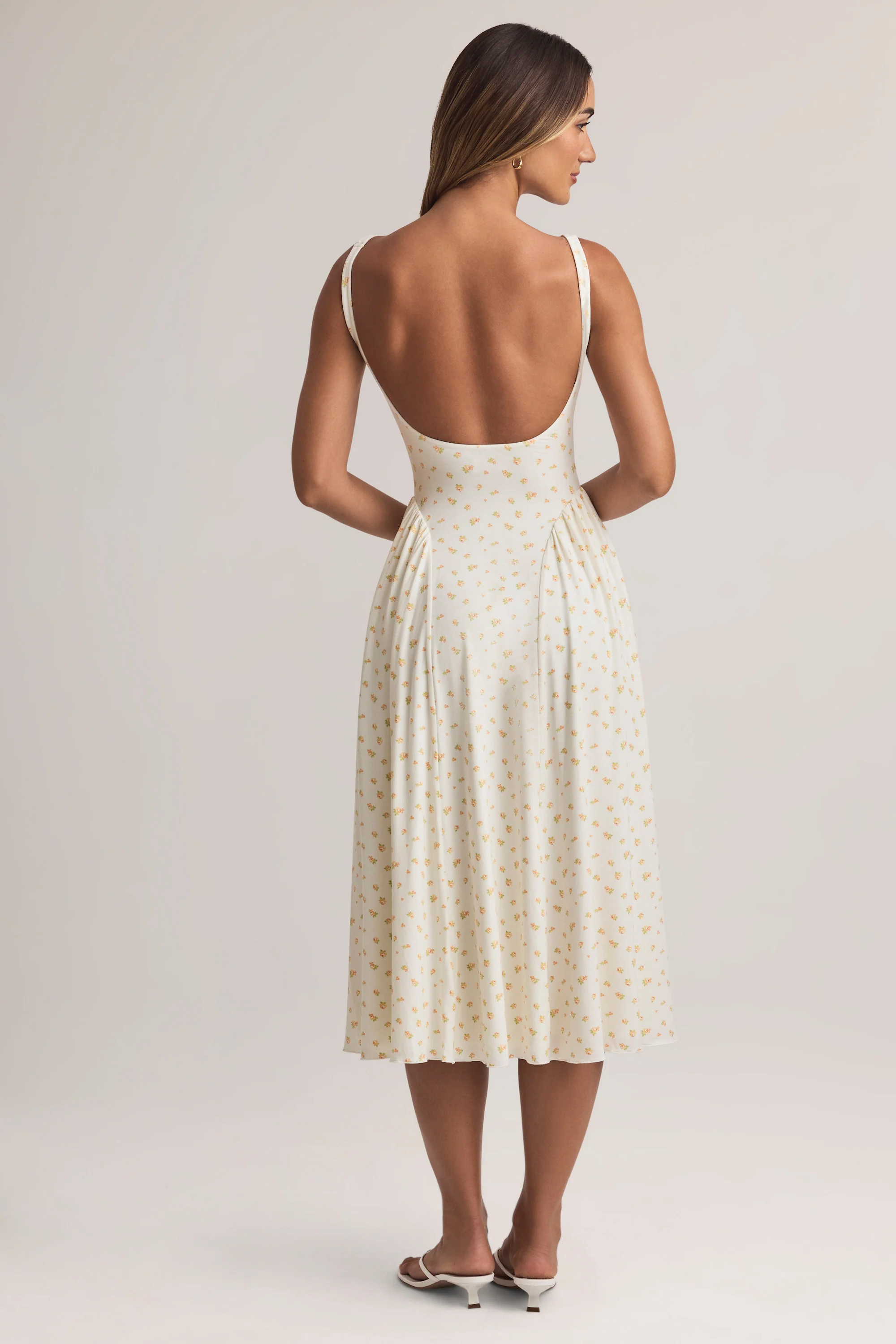 Modal A-Line Midaxi Dress in Floral Print