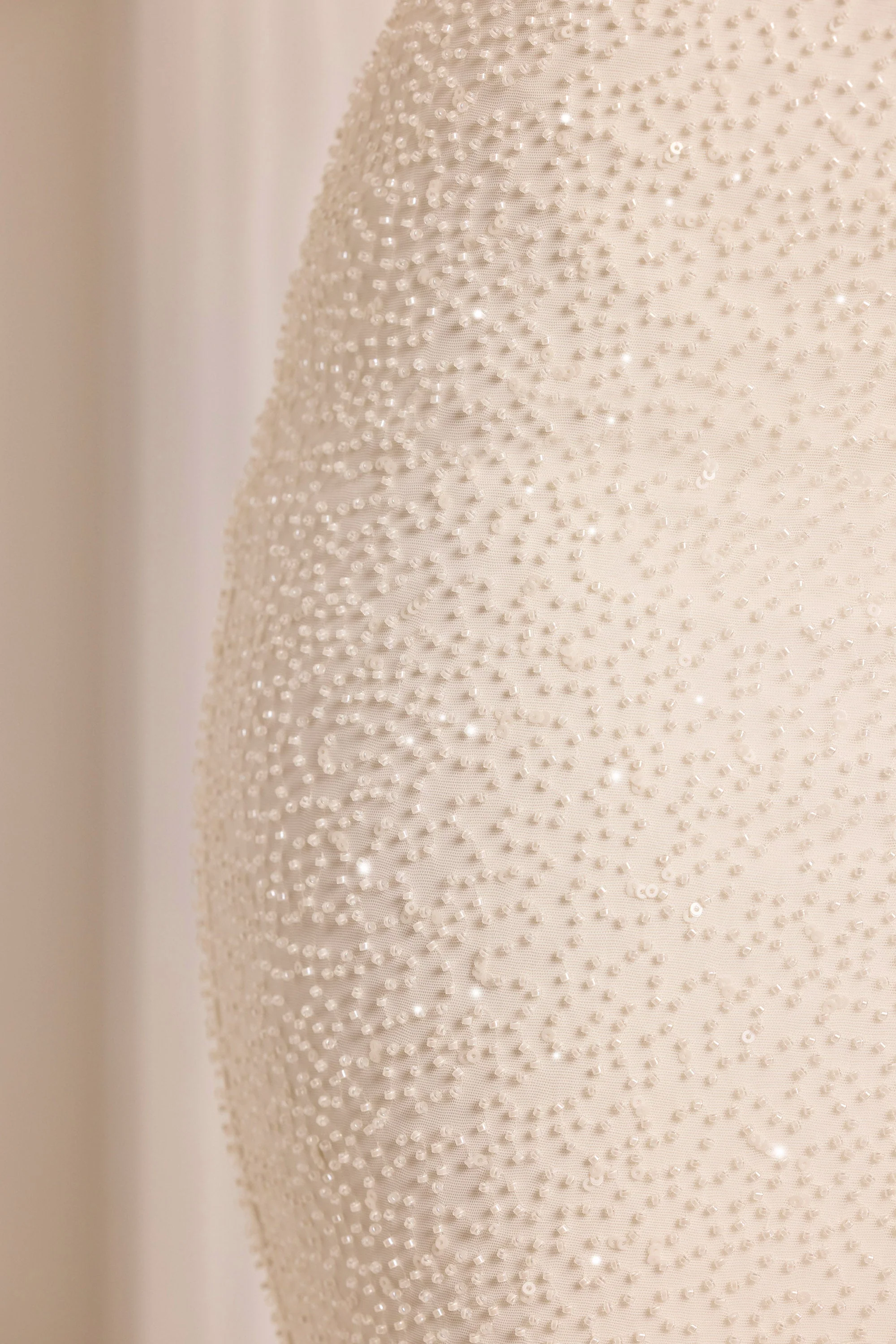 Embellished Cut Out Maxi Dress in White