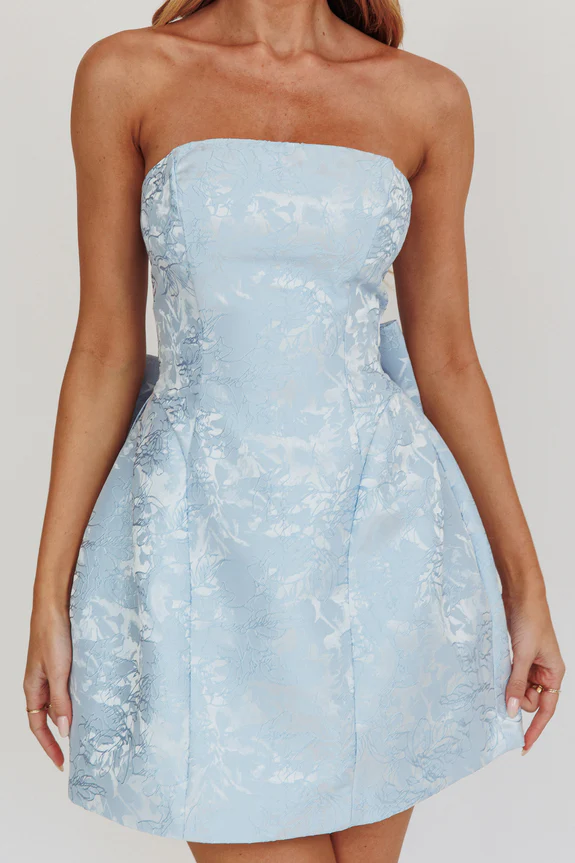 Melty Kisses Bow Mini Dress