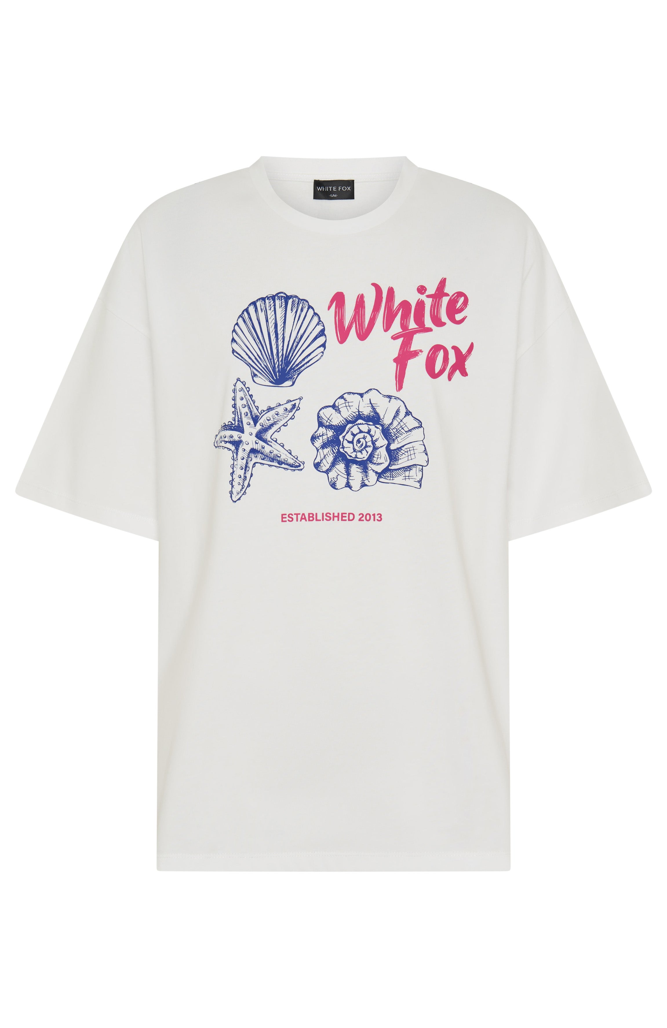 Pick Up Shells Oversized Tee White