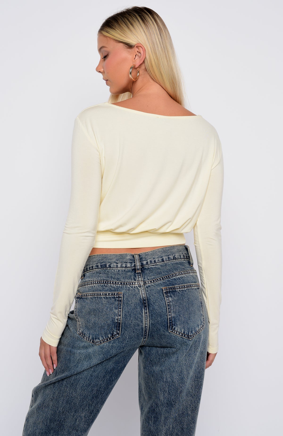 Love On Lock Long Sleeve Top Cream