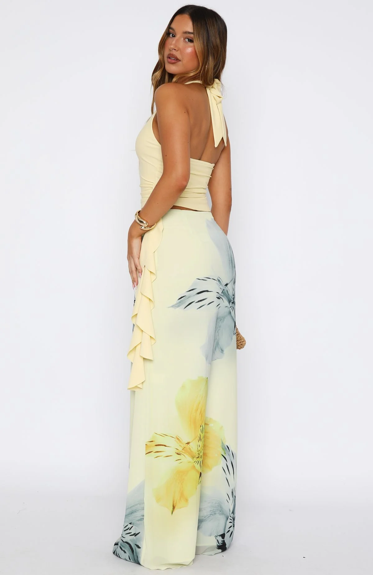 Our Love Maxi Skirt Lemon Blossom