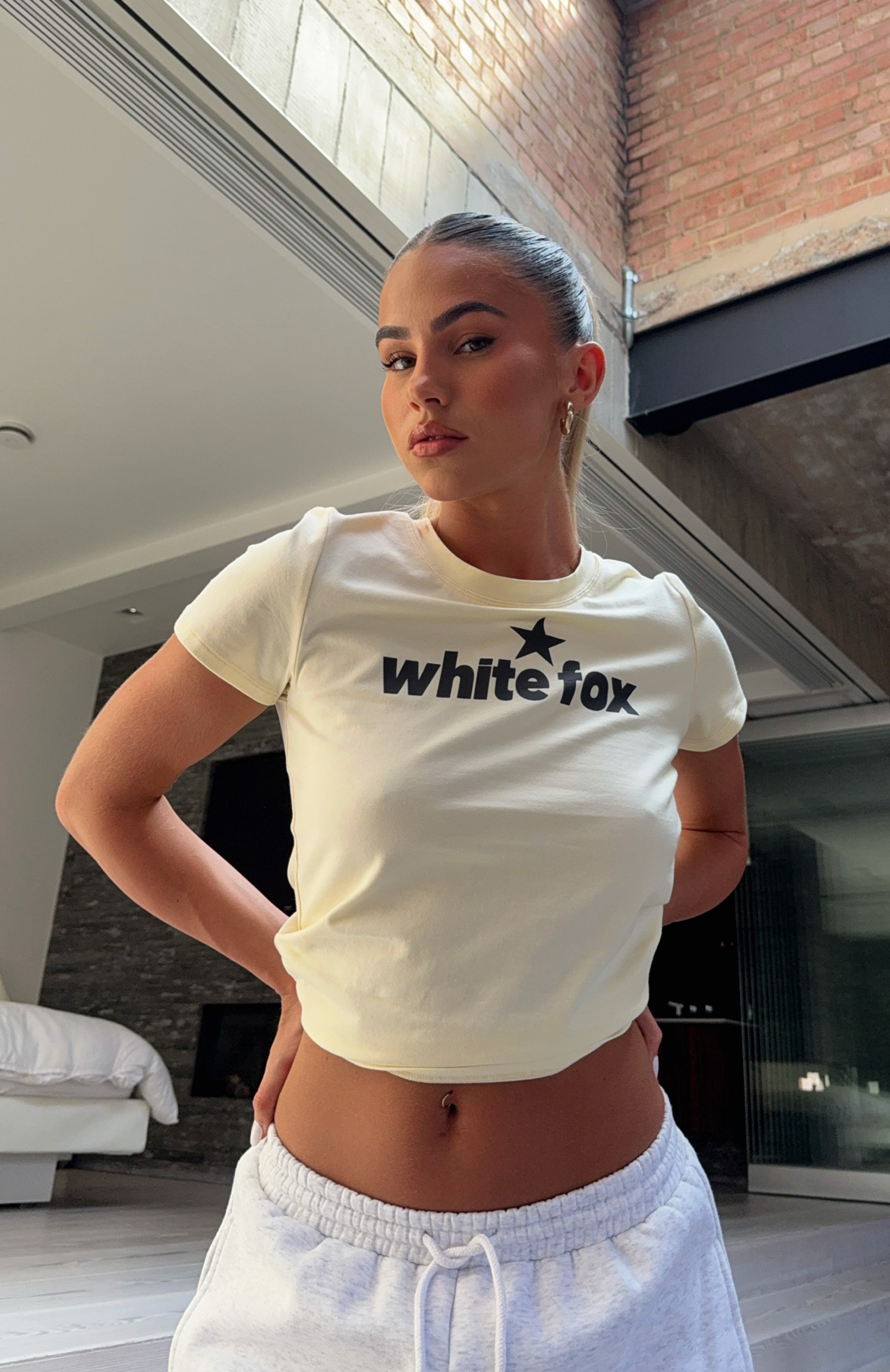 From The Archives Charli Relaxed Baby Tee Lemon