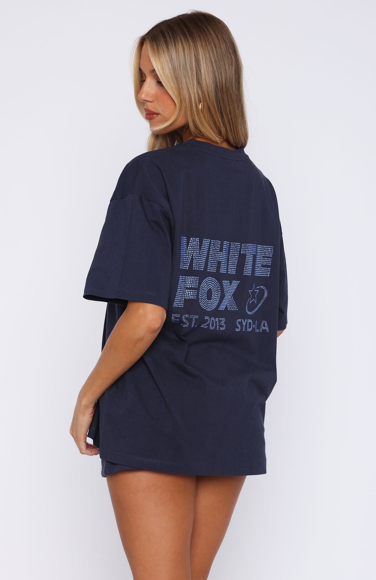 Always Shining Oversized Tee Navy