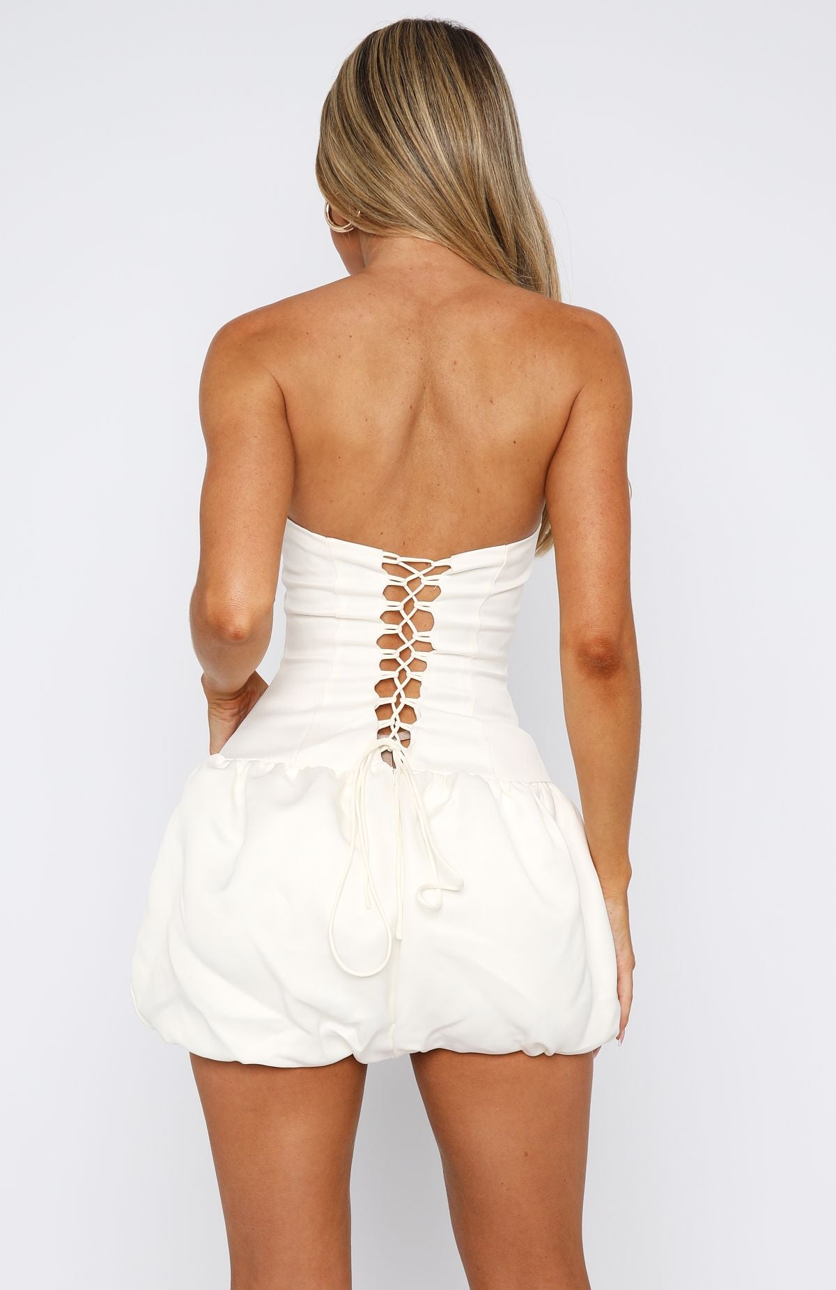 Sunshine Serenade Mini Dress Cream