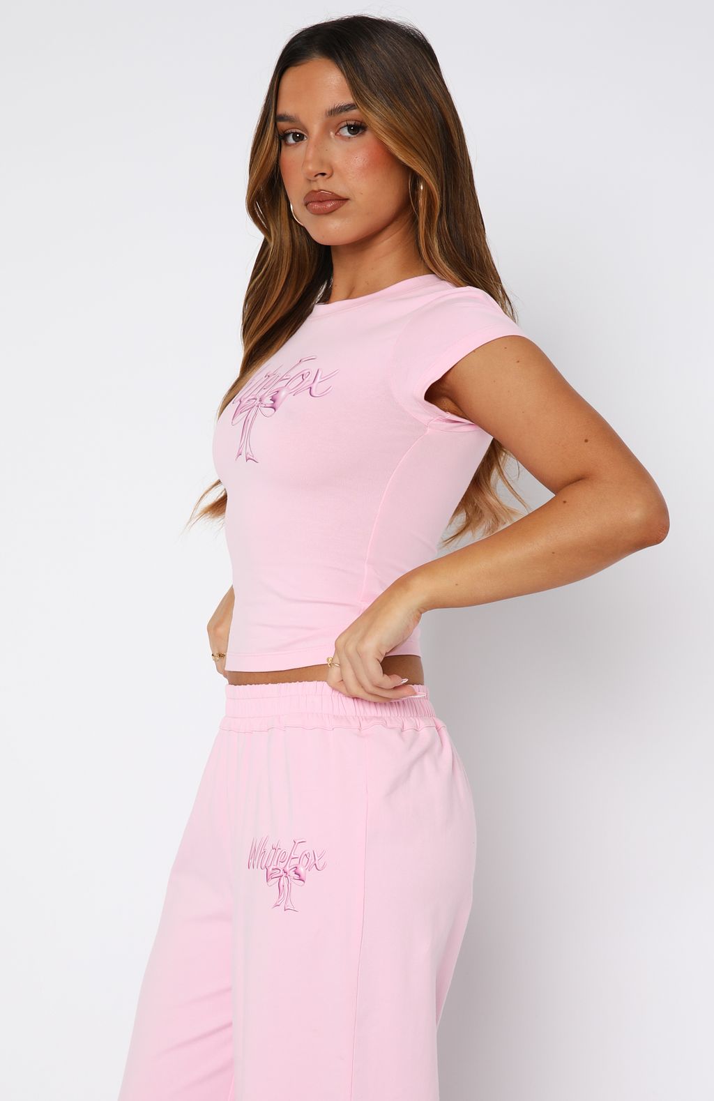 Protecting What's Mine Baby Tee Pink