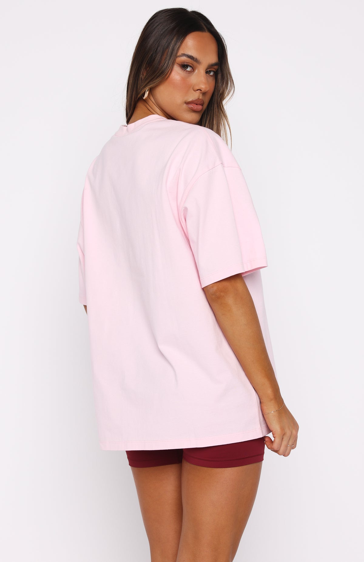 Love You Regardless Oversized Tee Pink