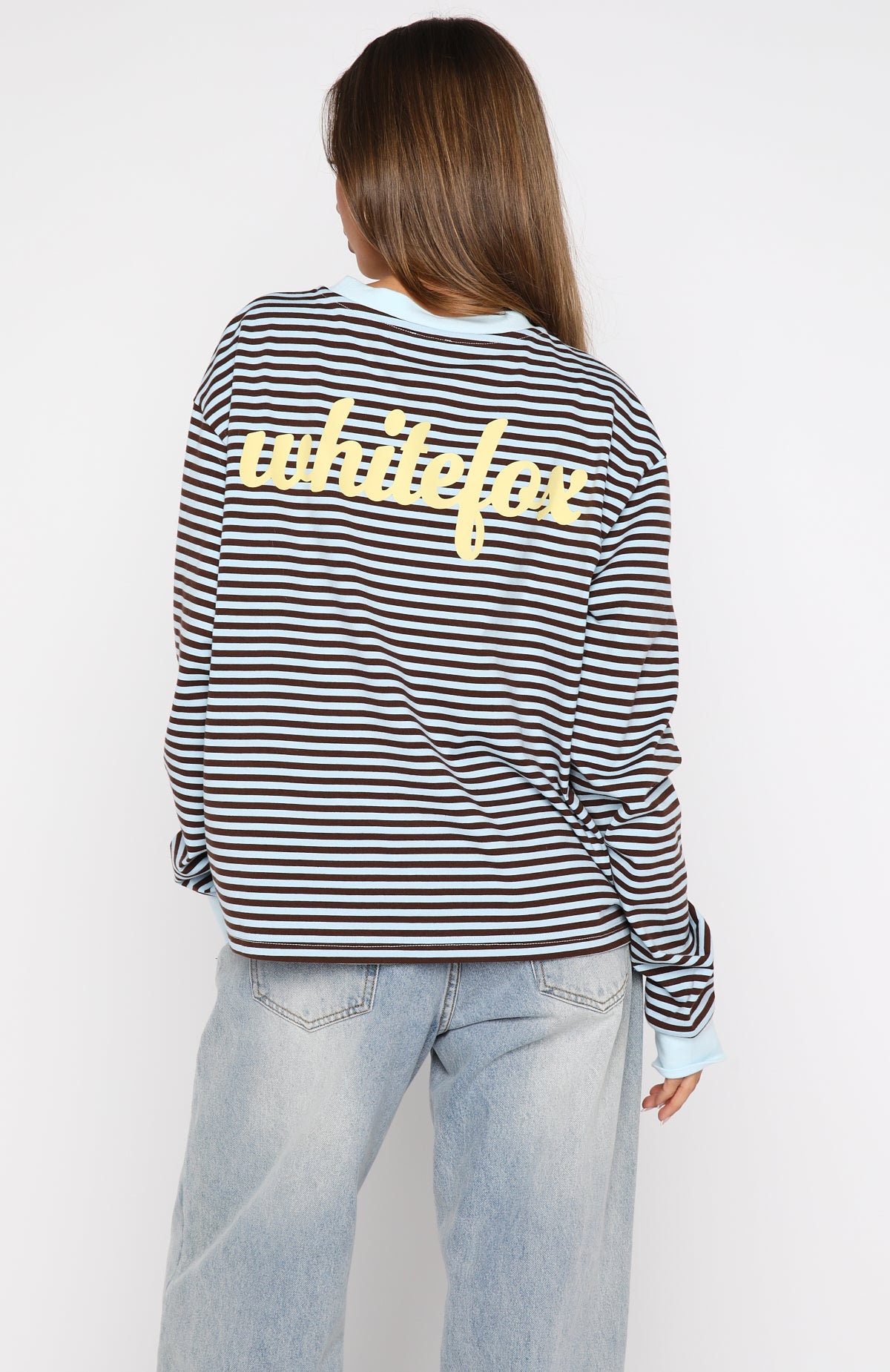 Catch The Drift Long Sleeve Tee Blue/Choc Stripe