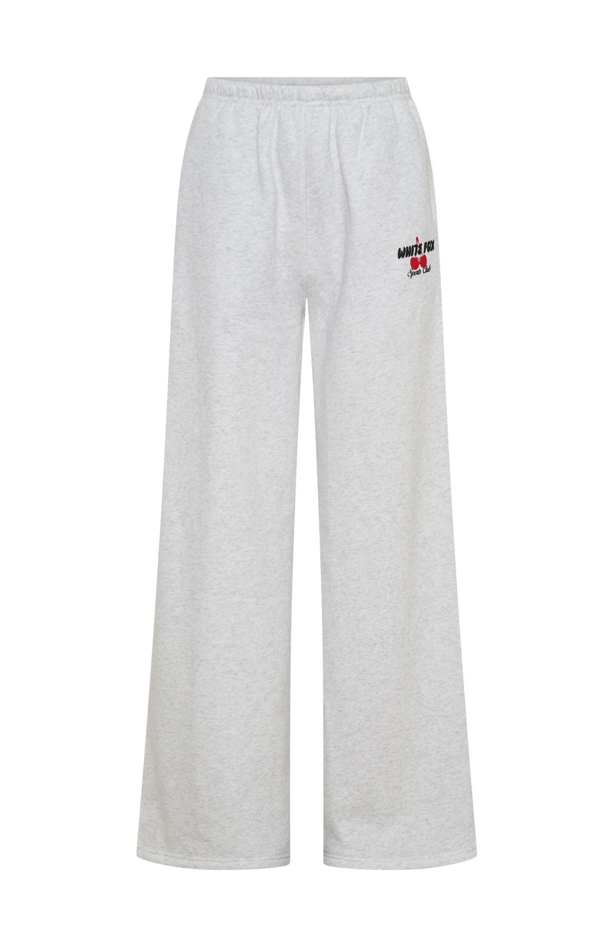 Club 14 Cassie Wide Leg Sweatpants Grey Marle