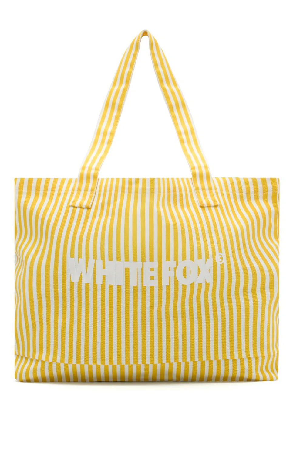 Straight Lines Tote Bag Yellow Stripe