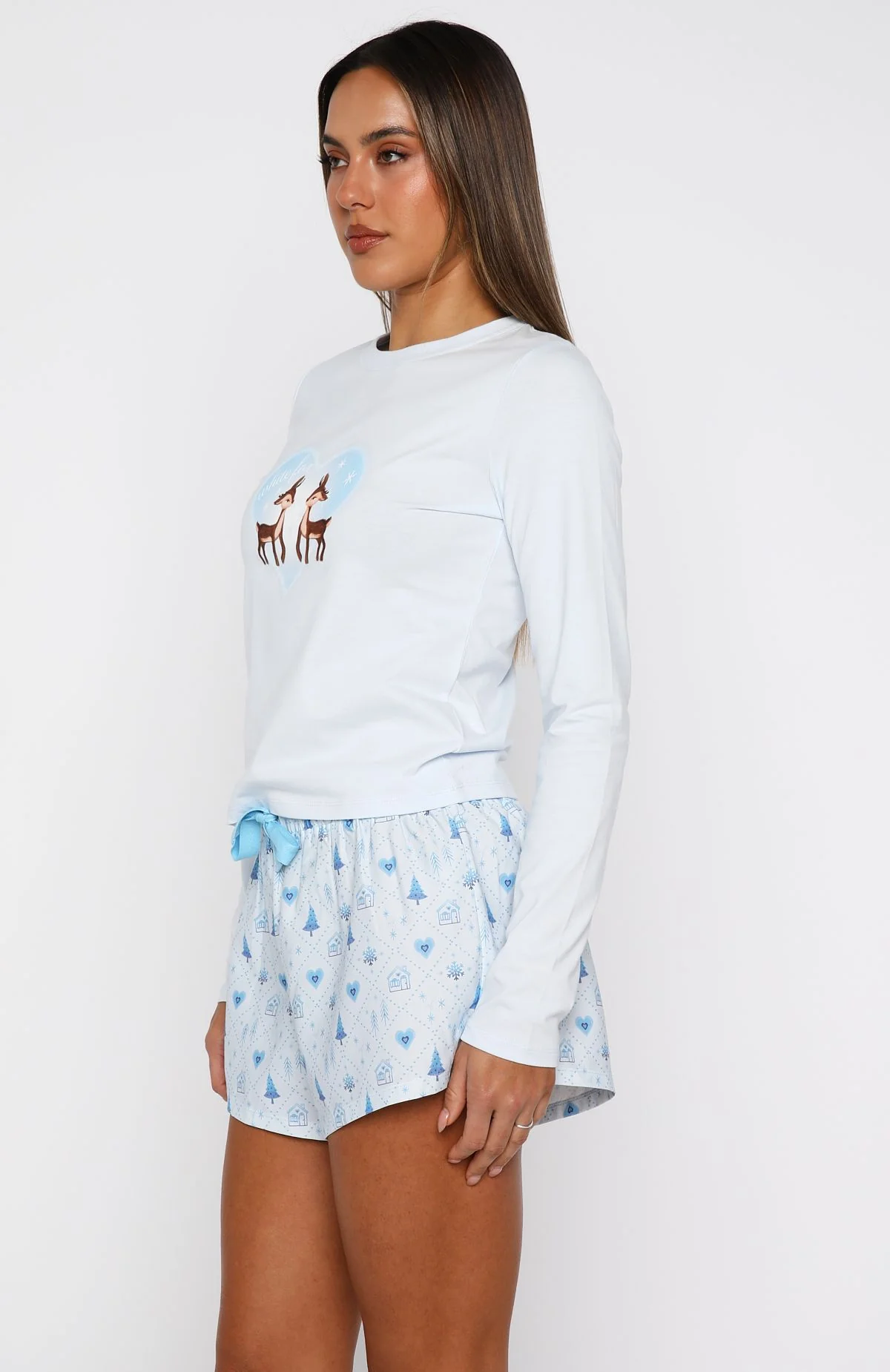 Baby It's Cold Outside Long Sleeve Pyjama Top Morning Frost