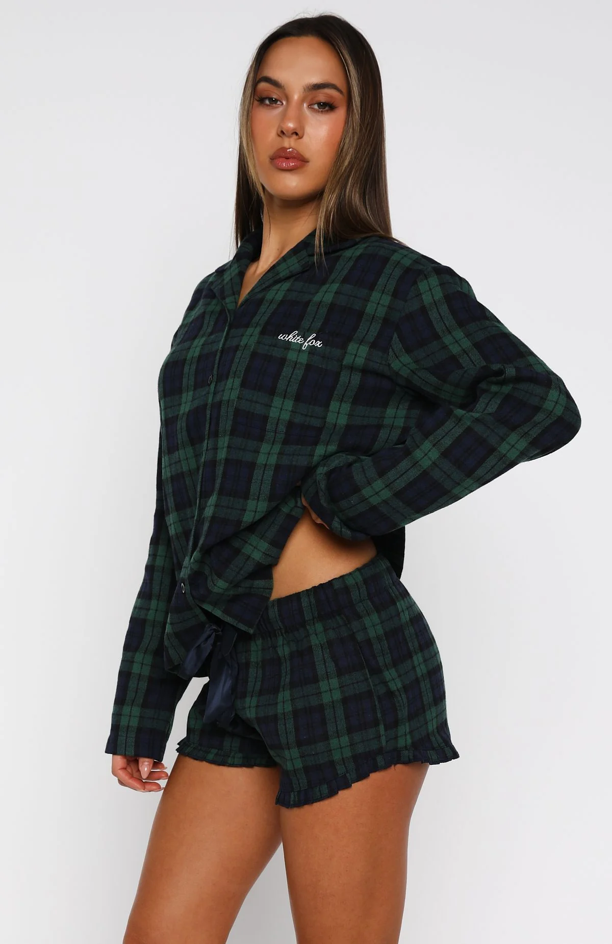 That Time Of Year Pyjama Shorts Green/Navy
