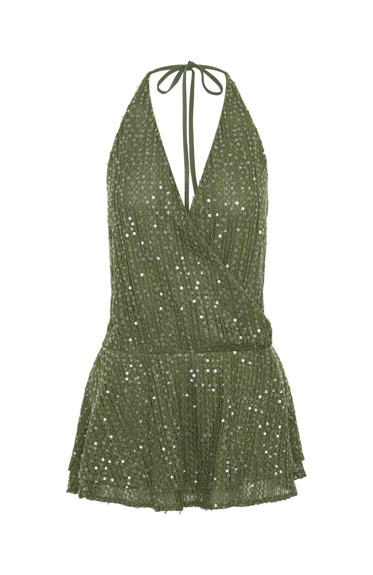 Island Radiance Mini Dress Olive