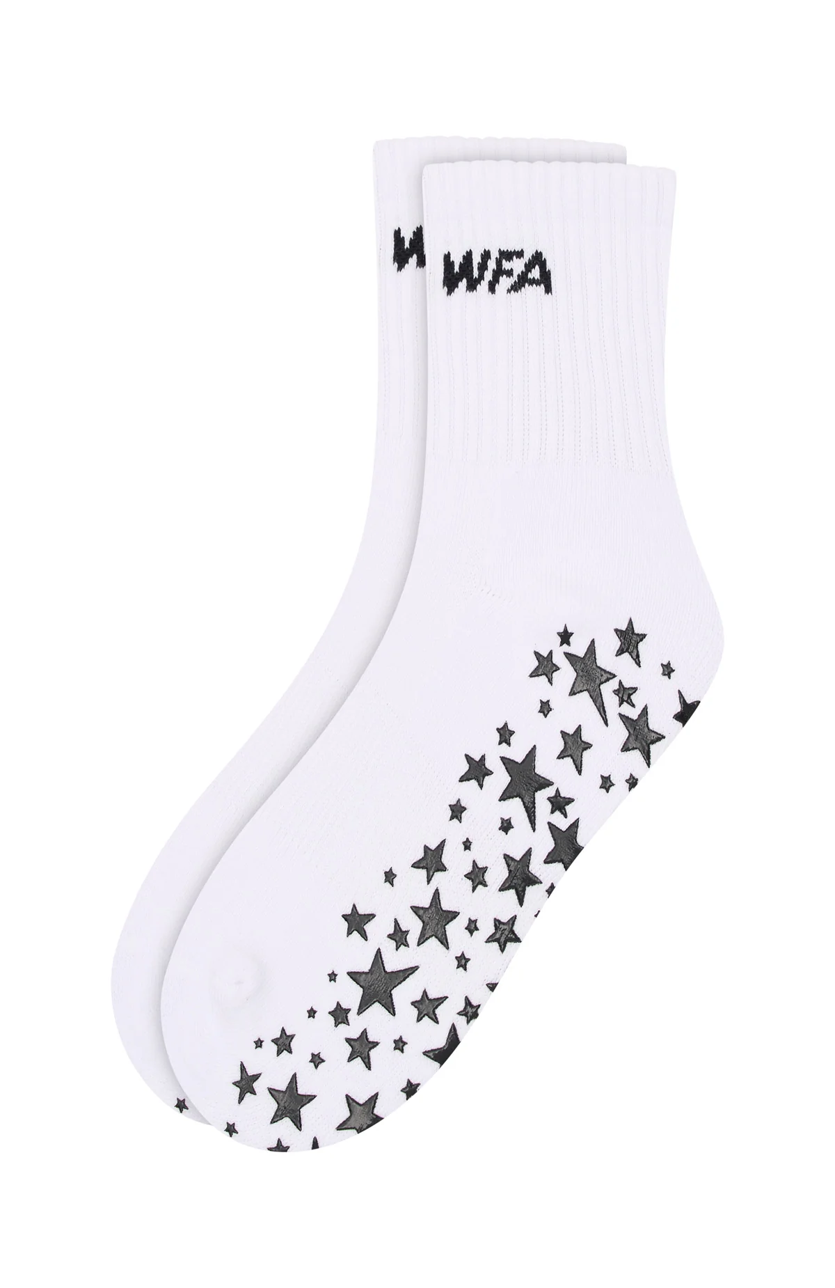 No Slowing Down Grip Socks White/Black