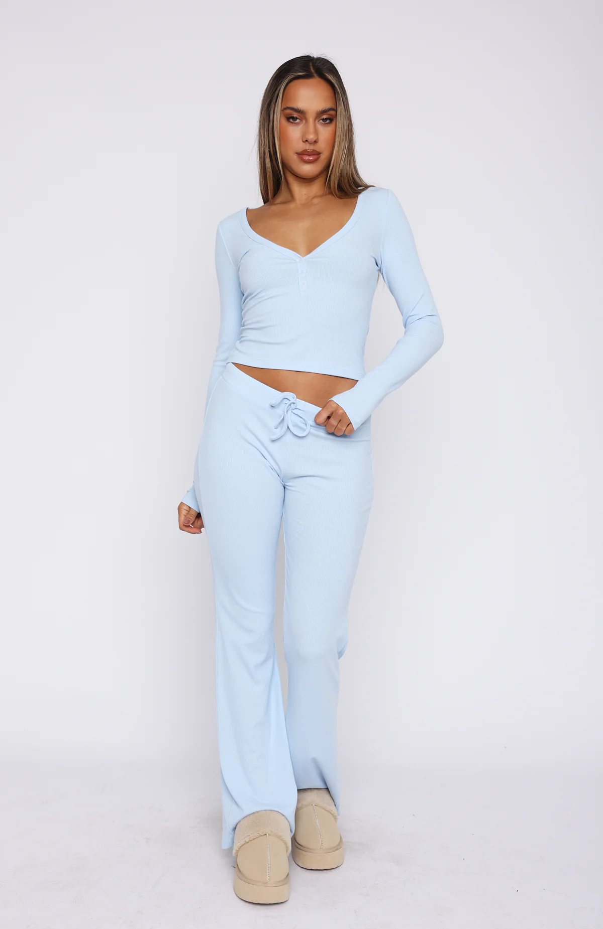 Don't Wake Me Up Pyjama Set Baby Blue