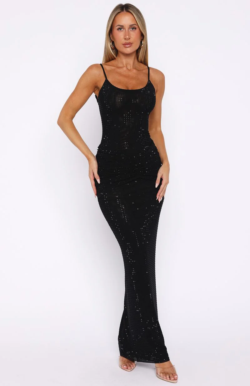 Late Night Love Maxi Dress Black