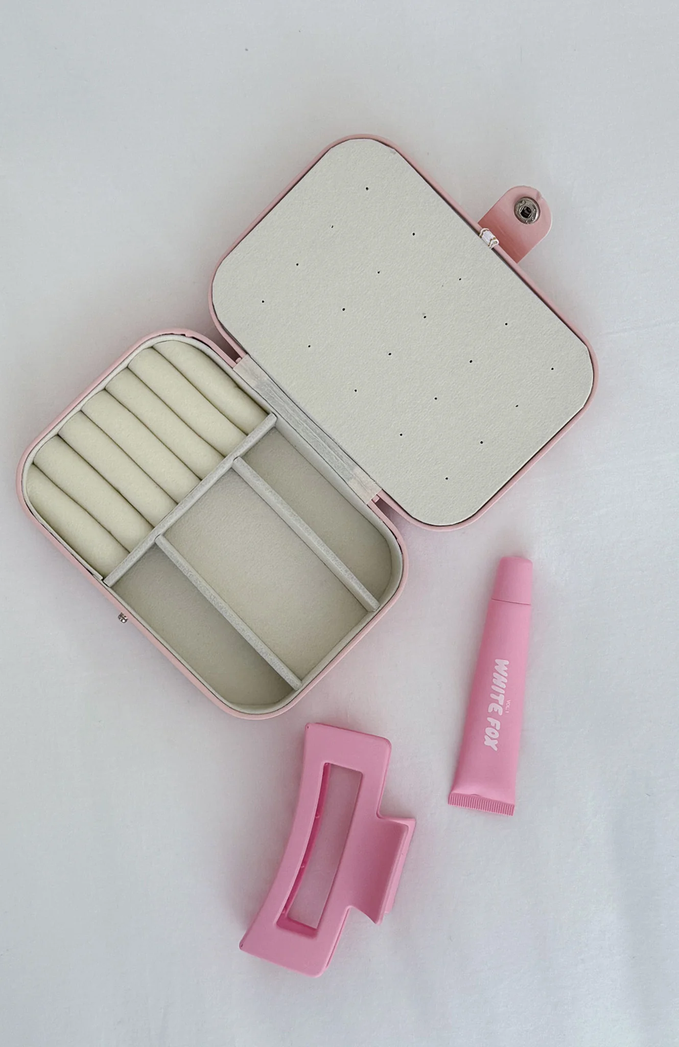 Nylah Jewellery Case Baby Pink