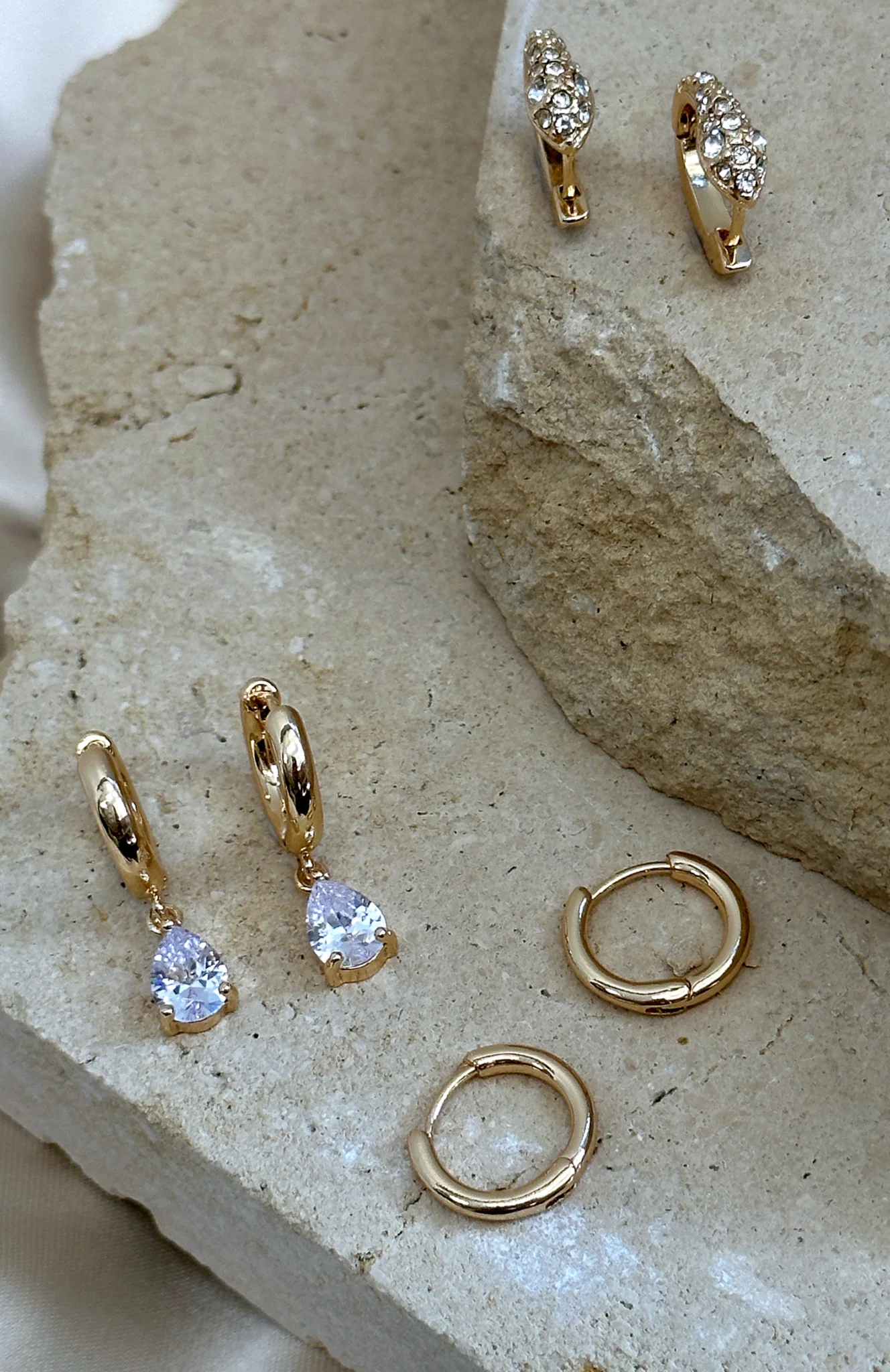 Little Things Earrings Set Gold