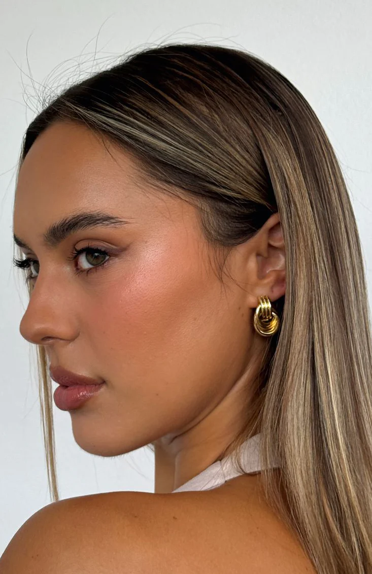 William Earrings Gold