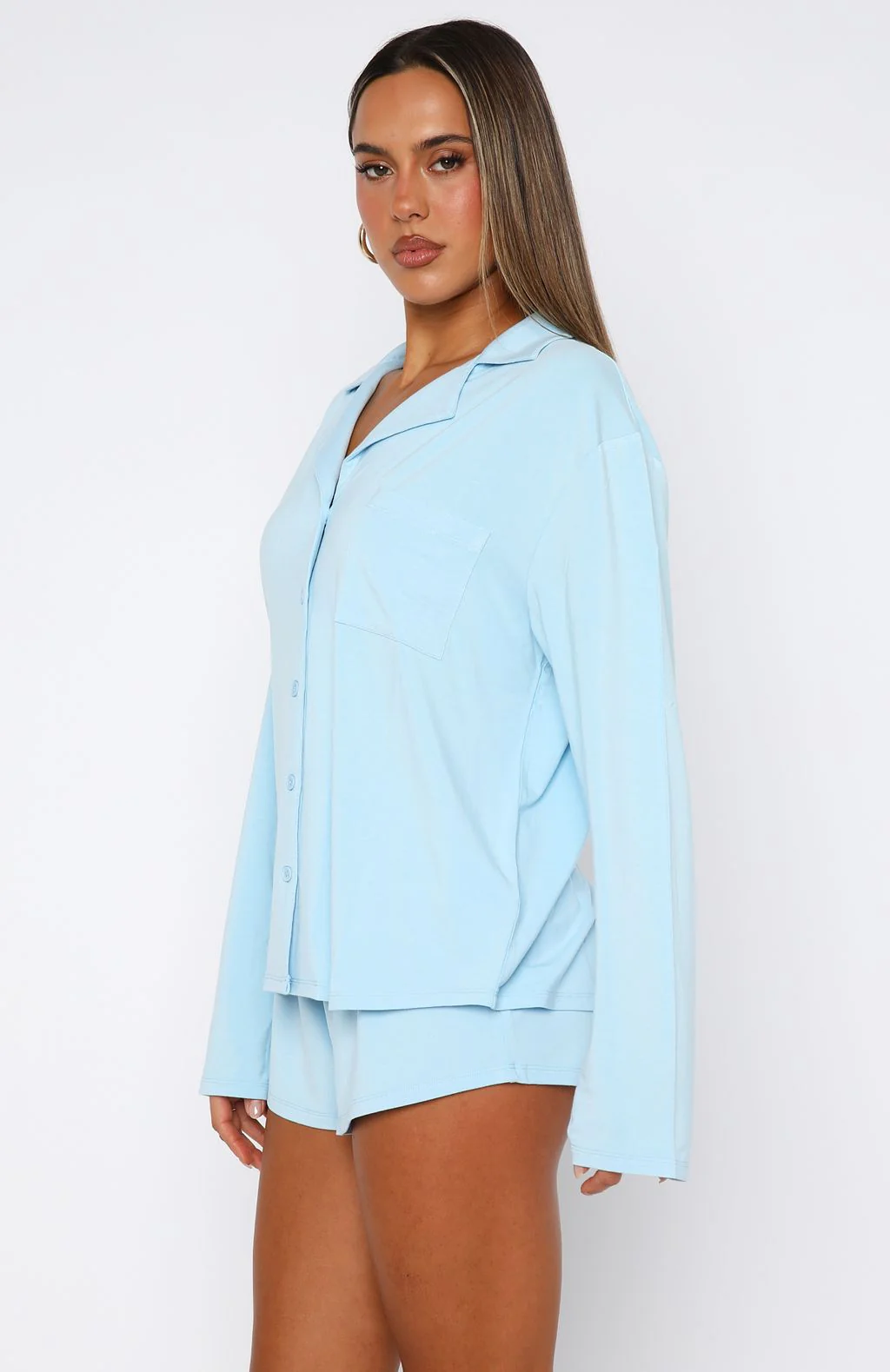 Dreamscape Long Sleeve Pyjama Set Baby Blue