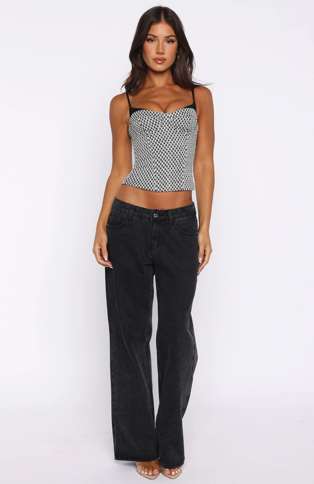 Can't Escape Bustier Black/White