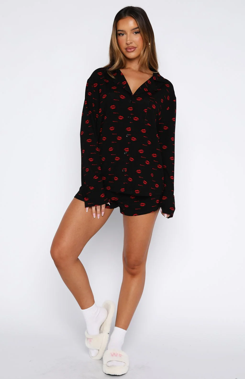 Dreamscape Long Sleeve Pyjama Set Cherry Kisses