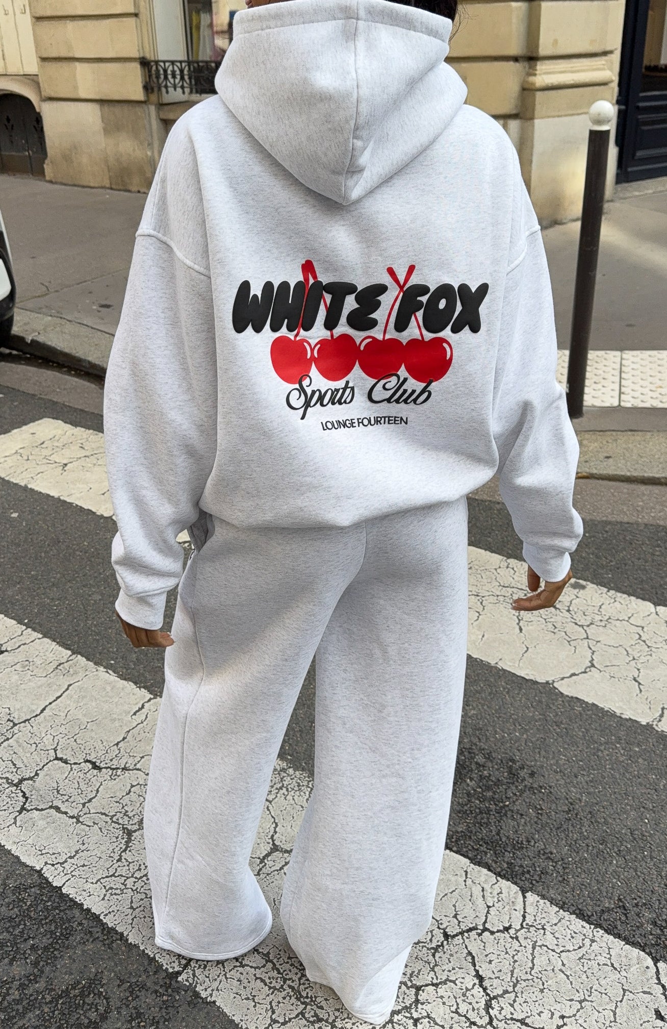 Club 14 Cassie Boxy Hoodie Grey Marle