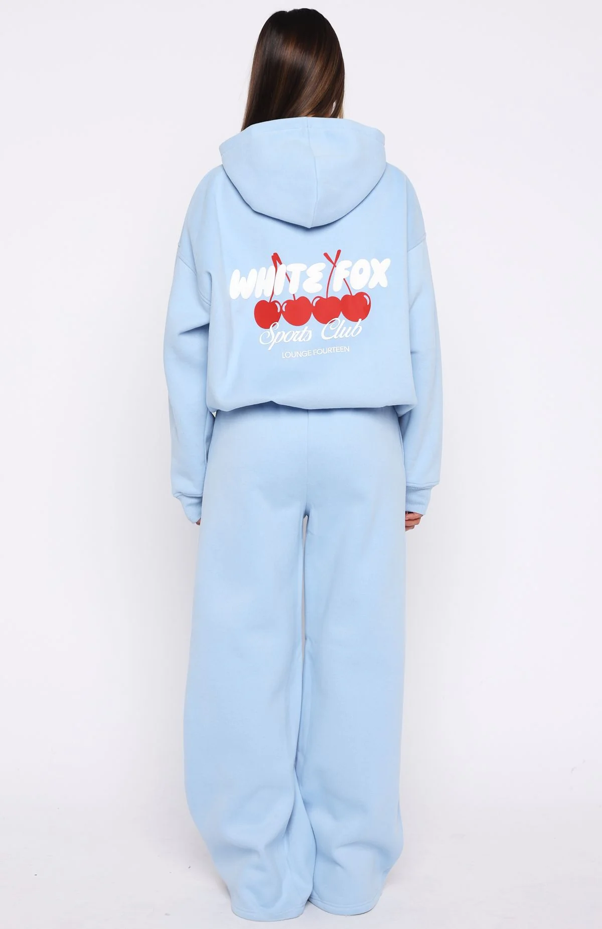 Club 14 Cassie Wide Leg Sweatpants Blue