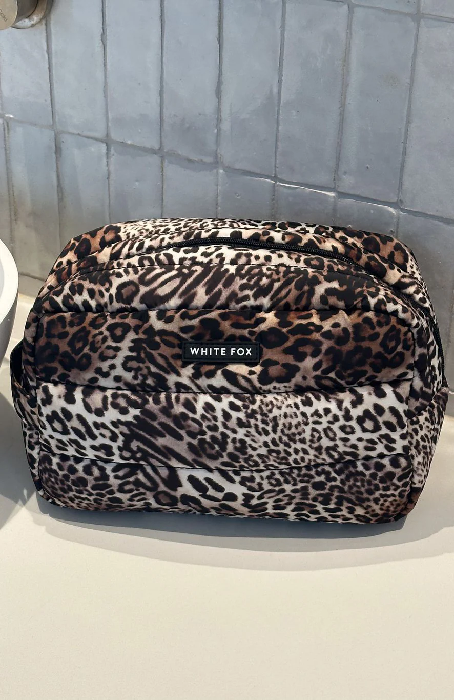 Take A Leap Cosmetic Bag Leopard