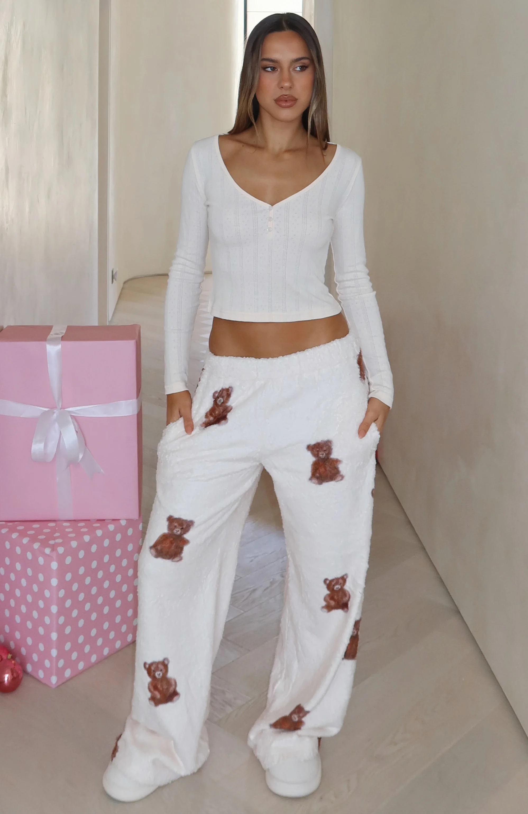 Cuddly And Cosy Pyjama Pants Sweet Teddy