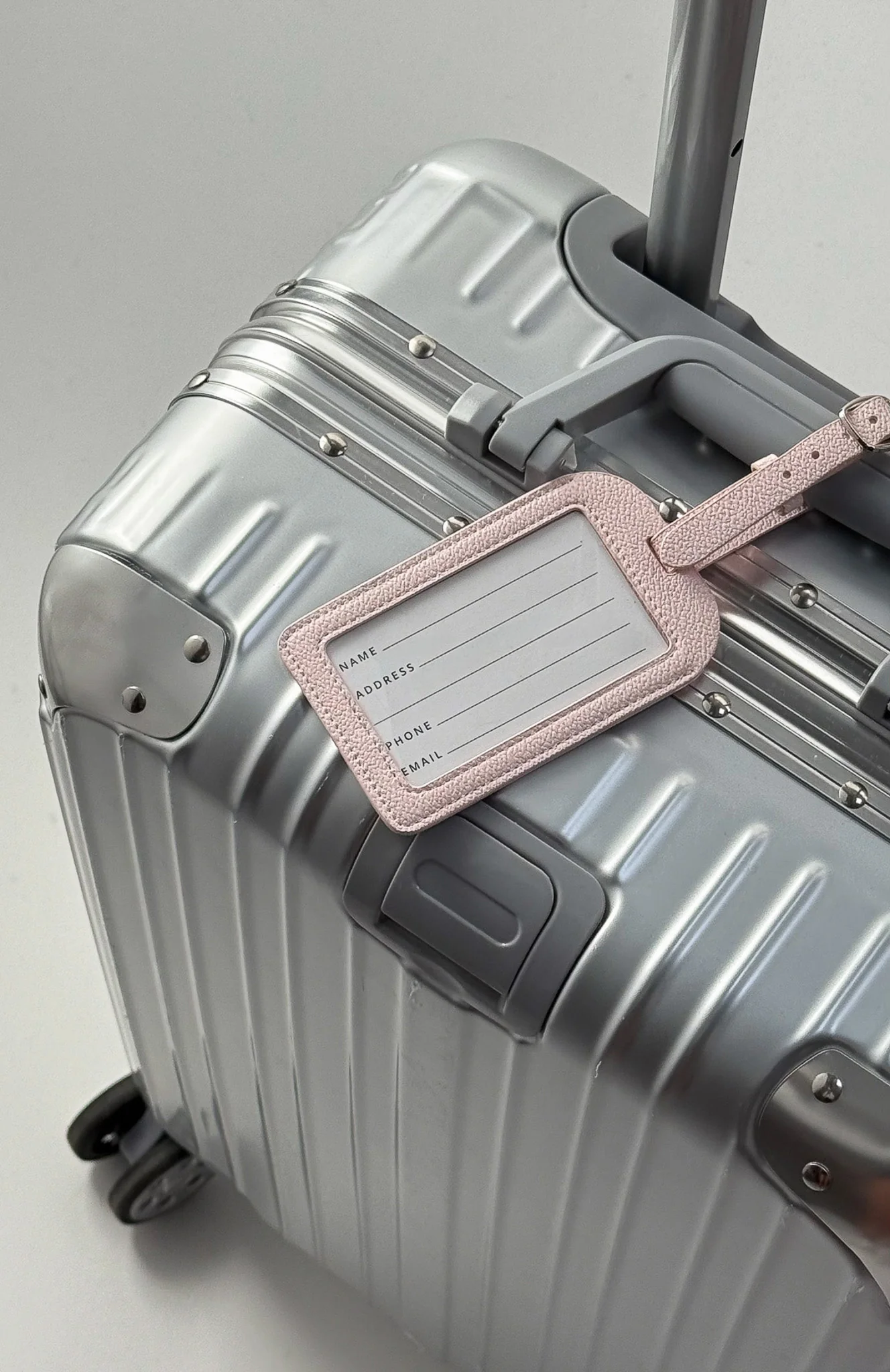 Checked In Luggage Tag Baby Pink