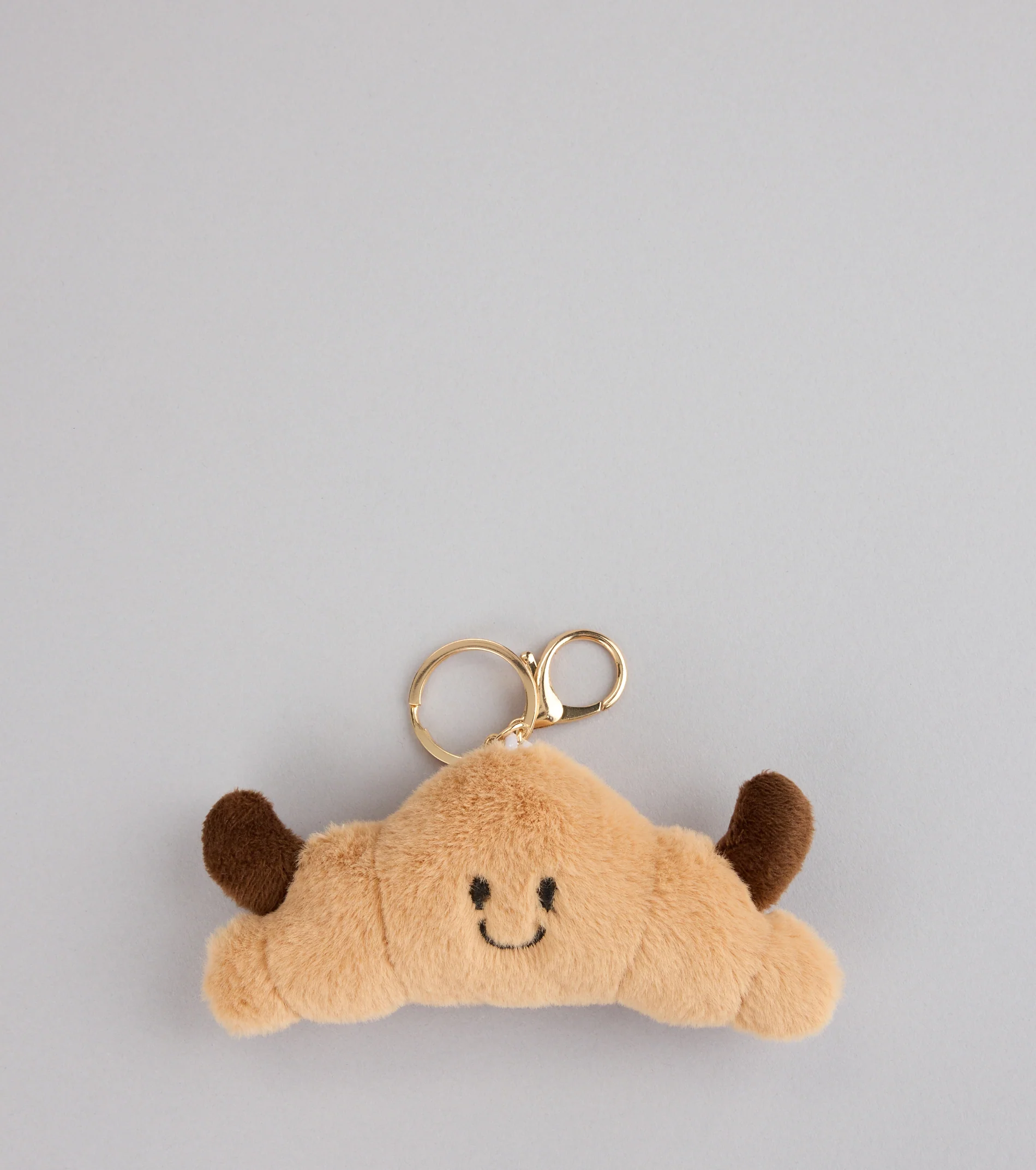 Bonjour Cutie Plush Croissant Bag Keychain