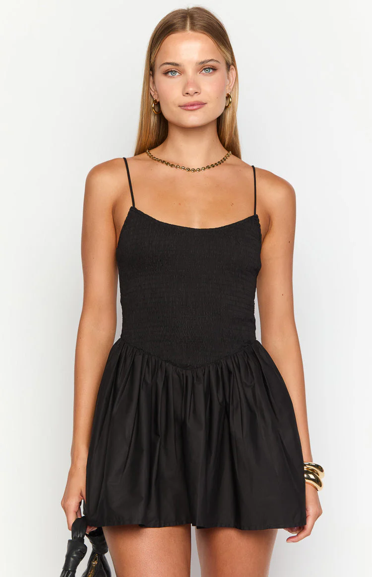 Sharmane Black Mini Dress