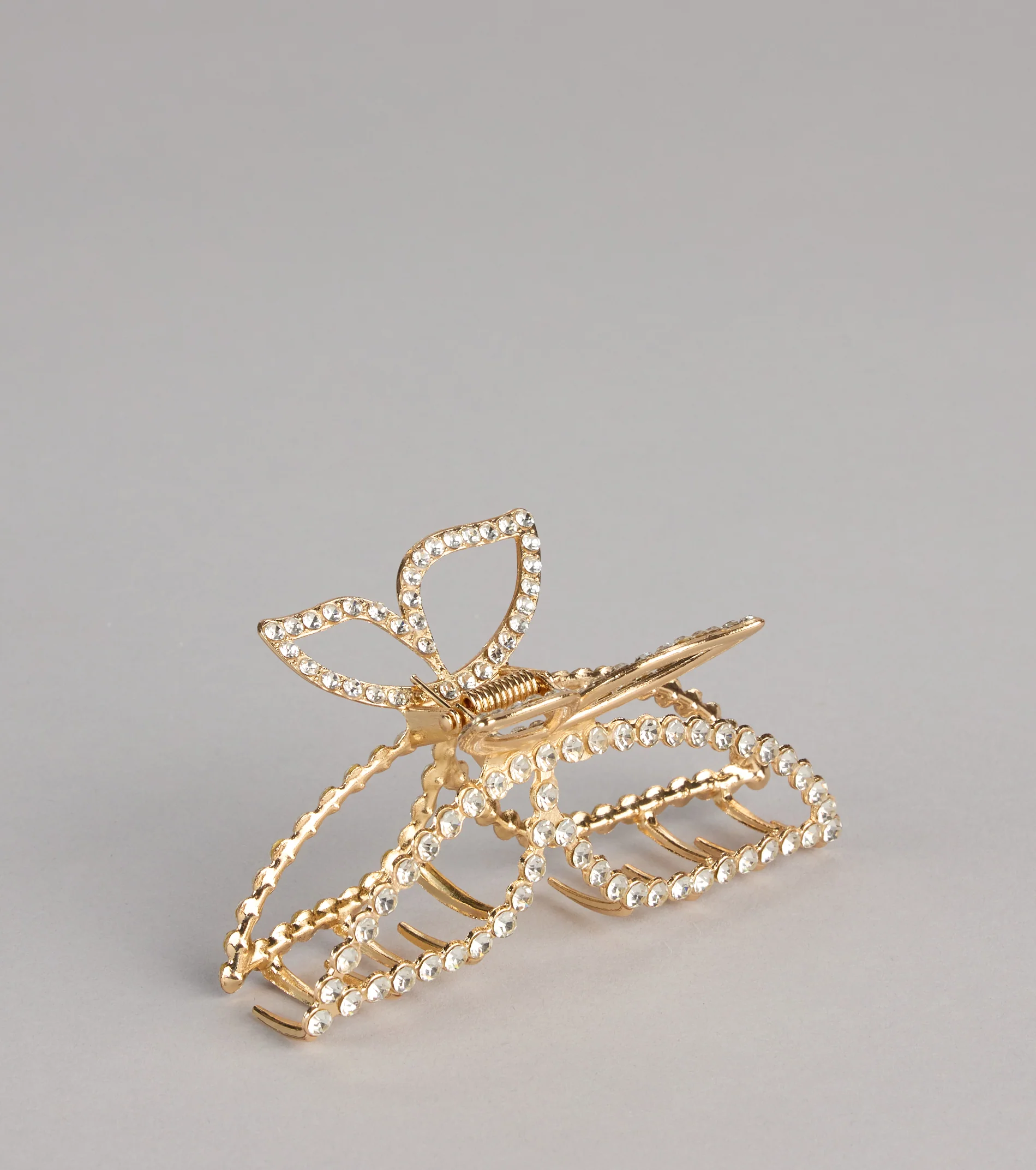 Catch The Light Rhinestone Butterfly Claw Clip