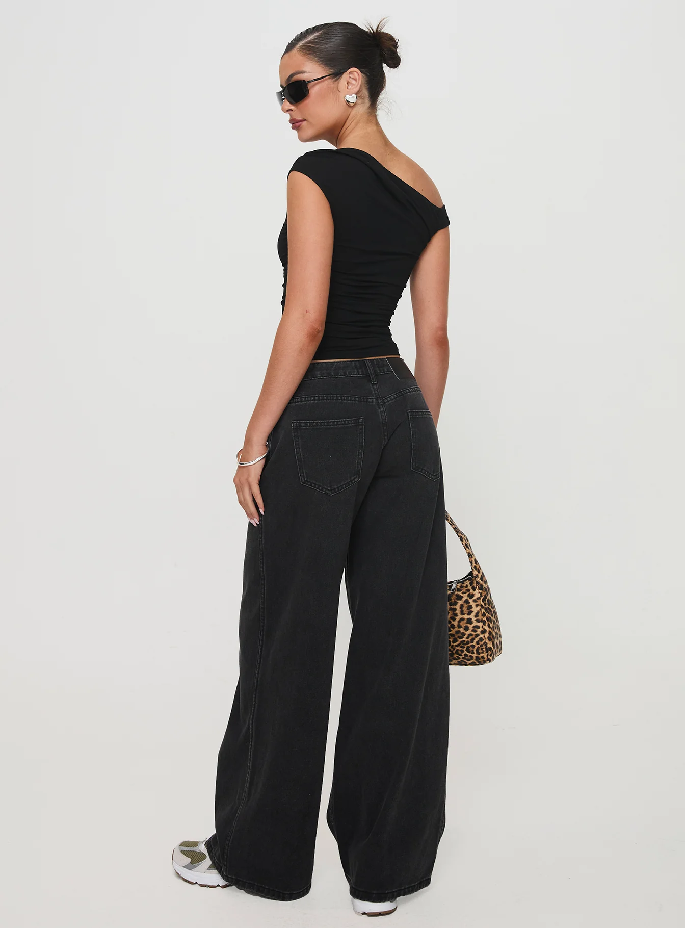 Ramos Low Rise Straight Leg Jeans Washed Black Petite