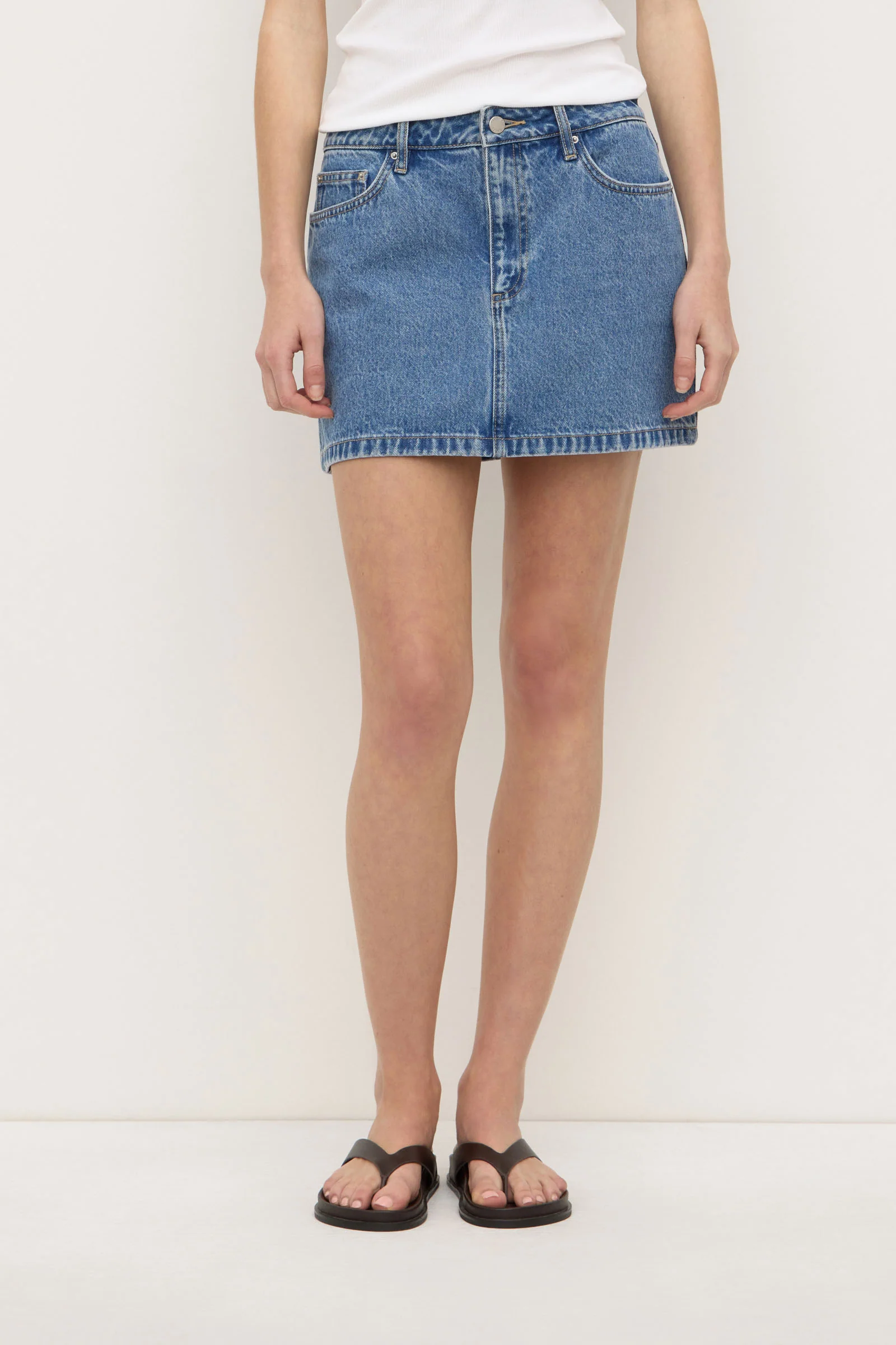 Callista Denim Mini Skirt