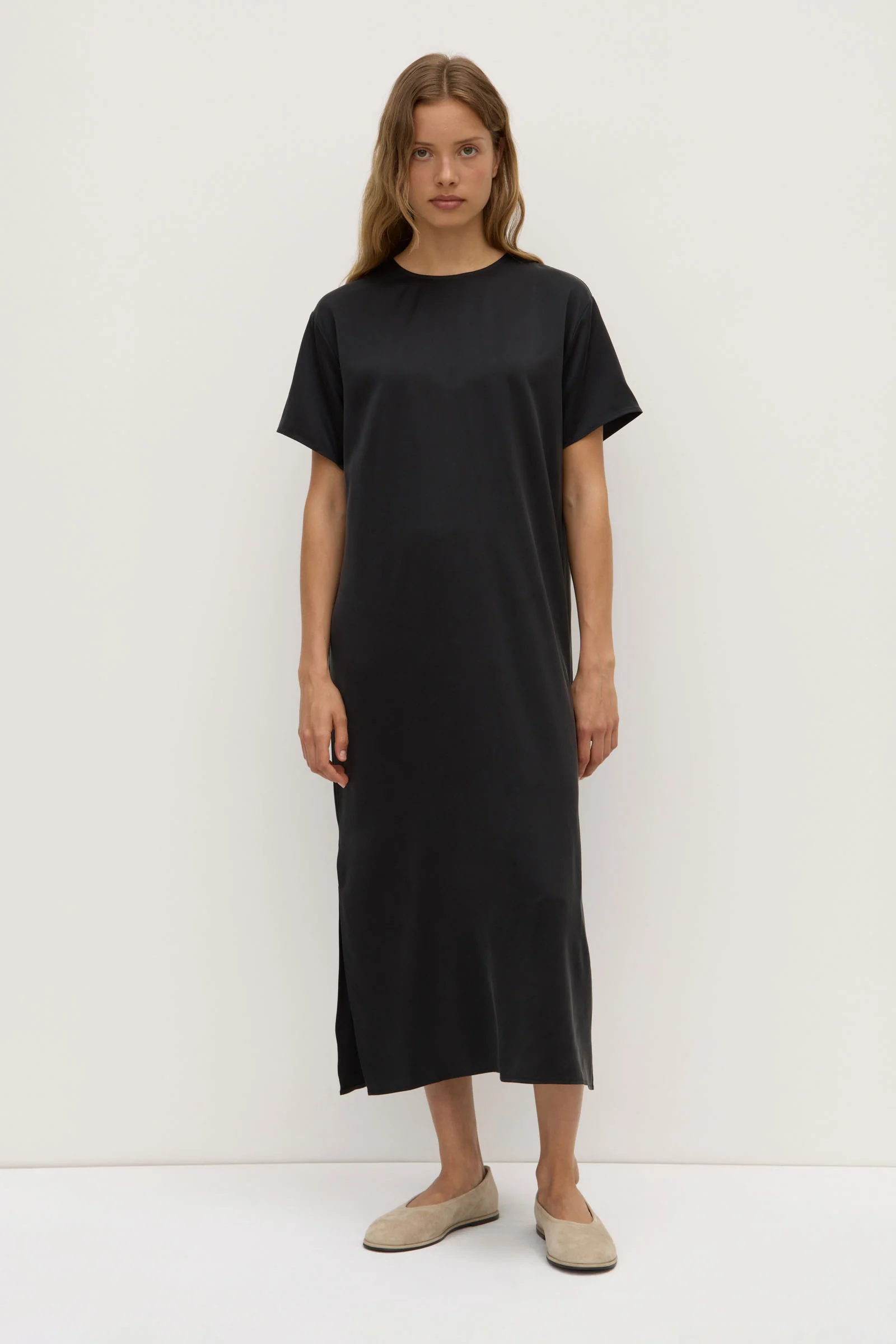 Ena Silk Tee Dress