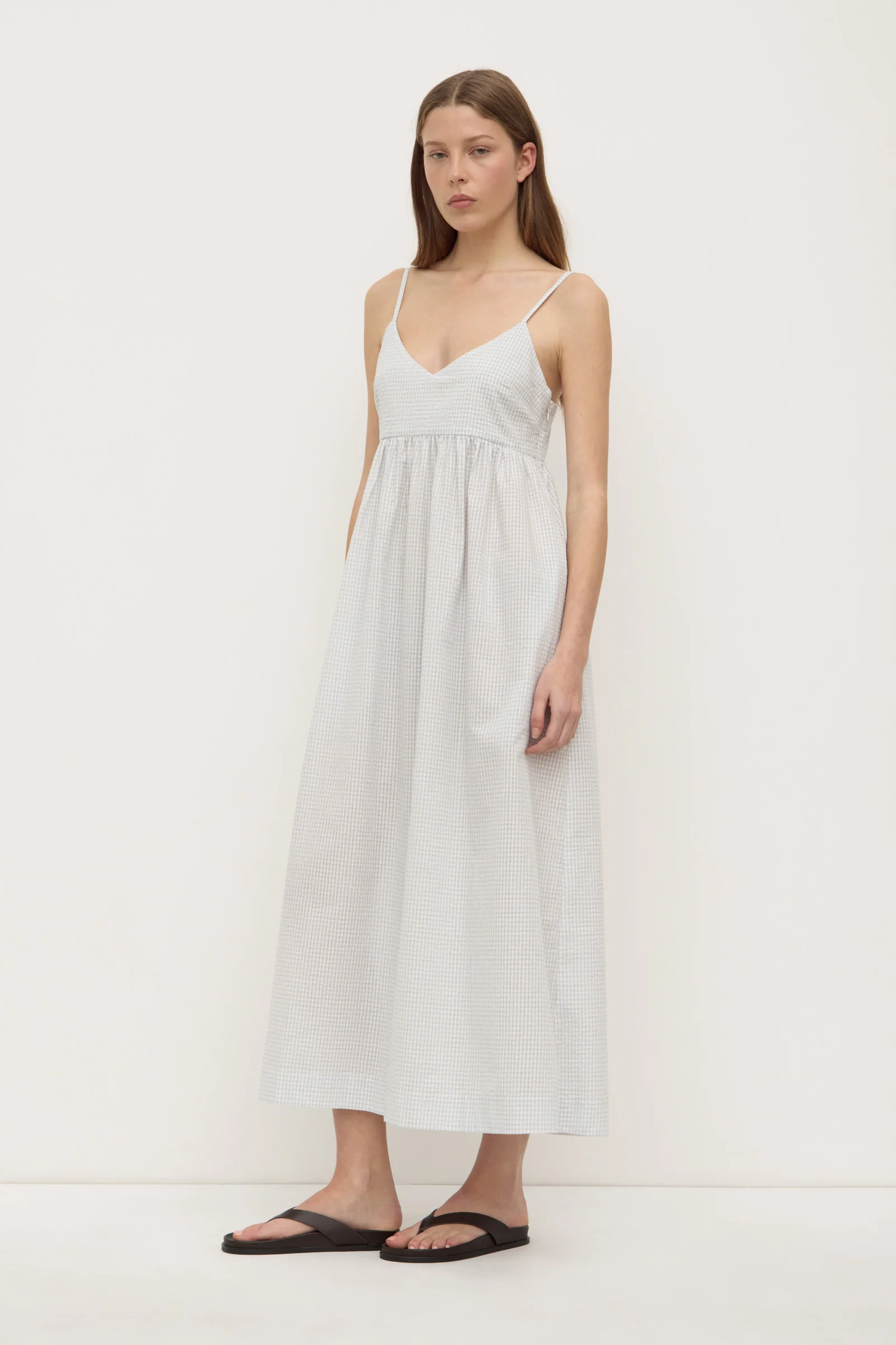 Zadie Check Midi Dress