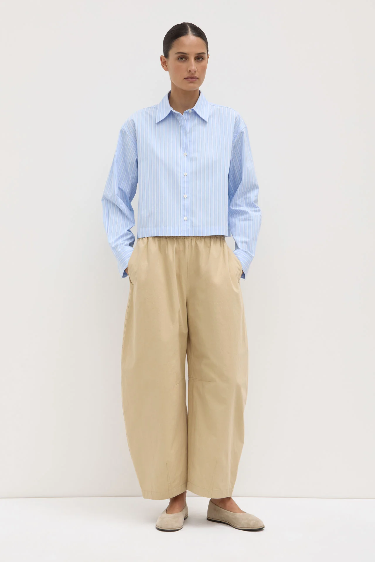 Tessa Poplin Cropped Shirt
