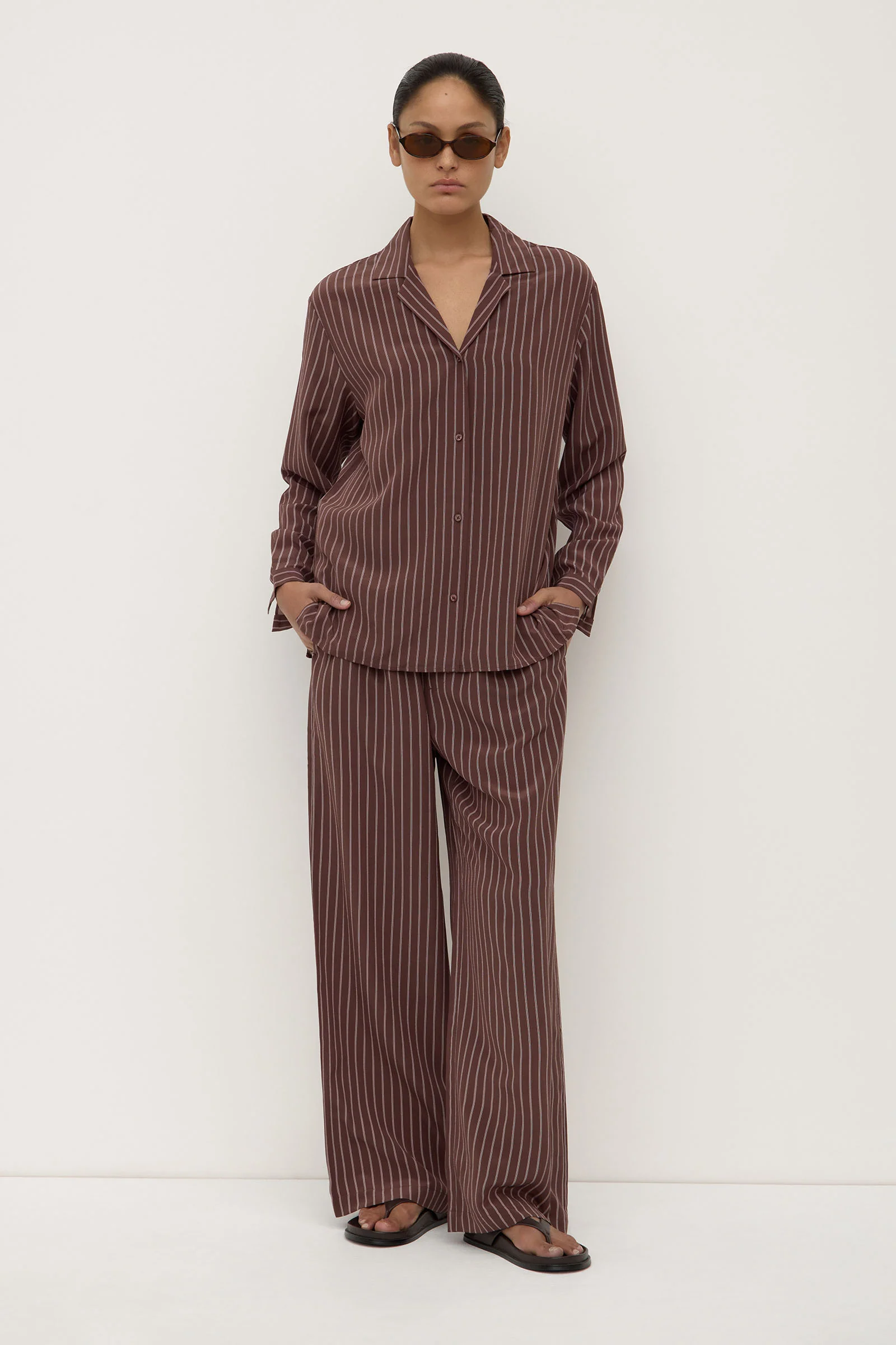 Zayla Silk Stripe Shirt